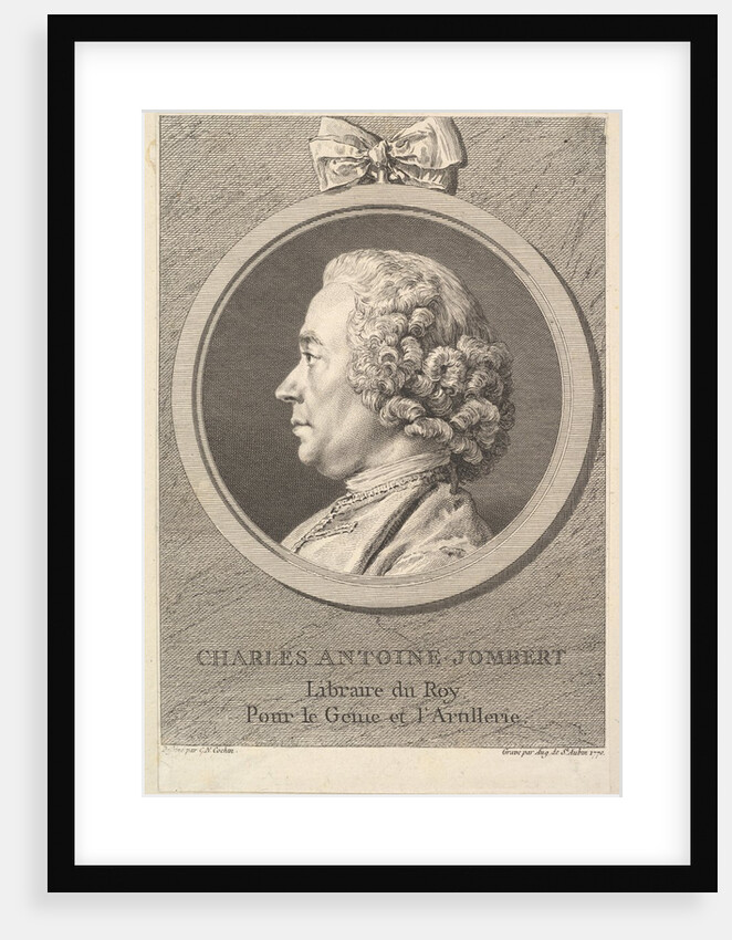 Portrait of Charles-Antoine Jombert, 1770 by Augustin de Saint-Aubin
