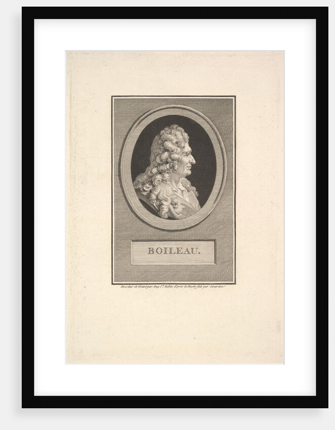 Portrait of Despréaux Nicolas Boileau, 1800 by Augustin de Saint-Aubin