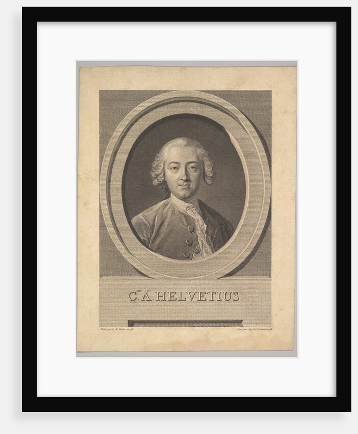 Portrait of Claude Adrien Helvétius, 1772 by Augustin de Saint-Aubin