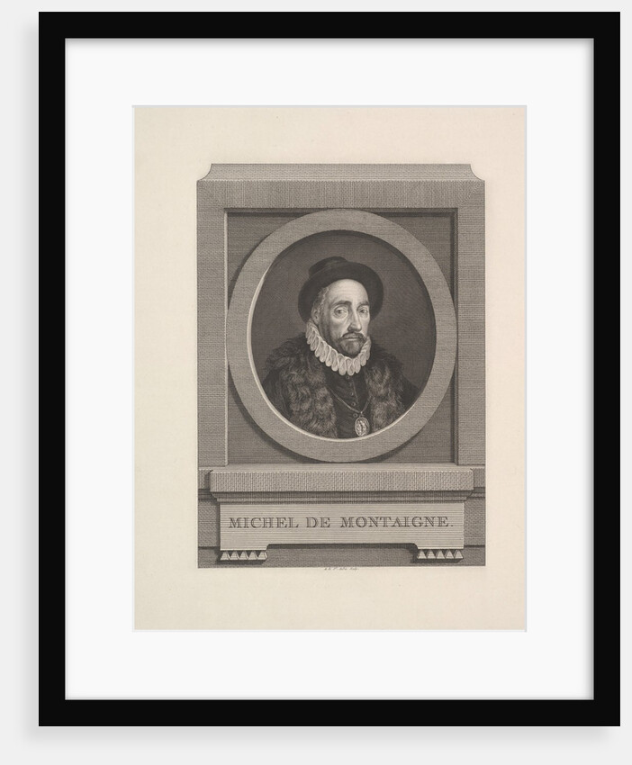 Portrait of Michel de Montaigne, 1774 by Augustin de Saint-Aubin