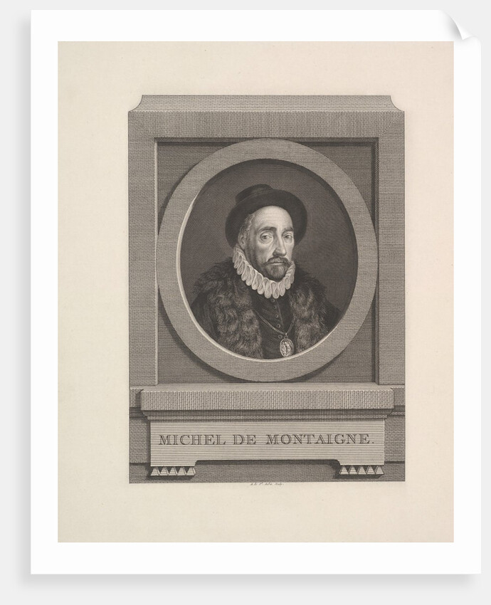 Portrait of Michel de Montaigne, 1774 by Augustin de Saint-Aubin