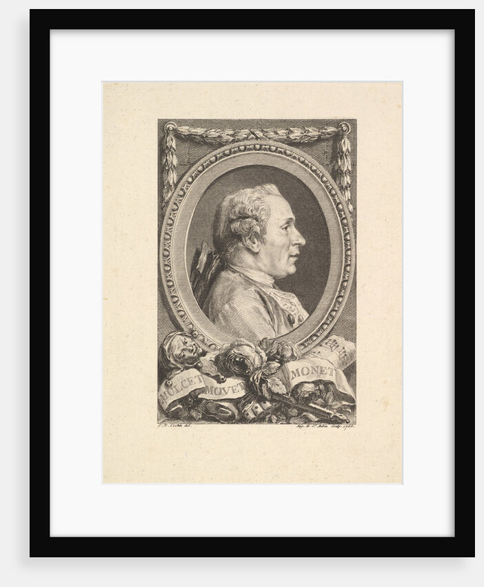 Portrait of Jean Monnet, 1765 by Augustin de Saint-Aubin