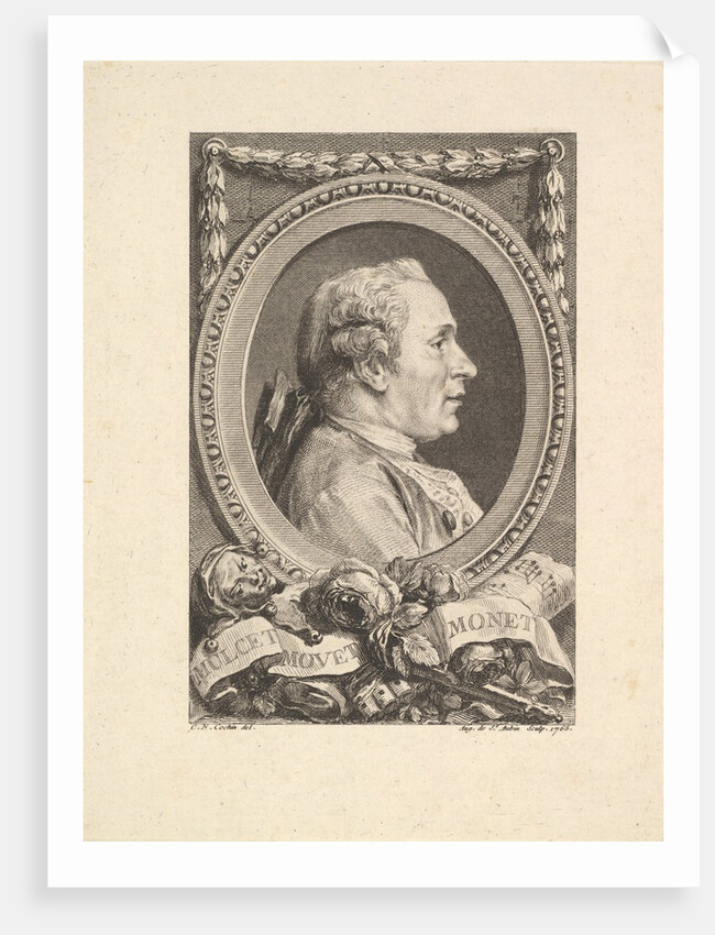 Portrait of Jean Monnet, 1765 by Augustin de Saint-Aubin