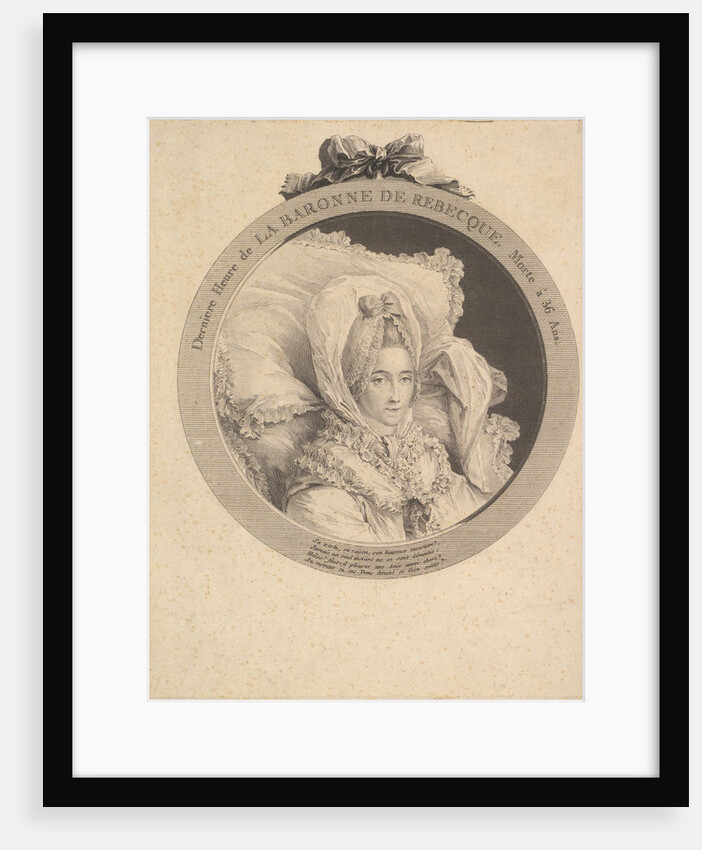 Portrait of La Baronne de Rebecque, 1780 by Augustin de Saint-Aubin