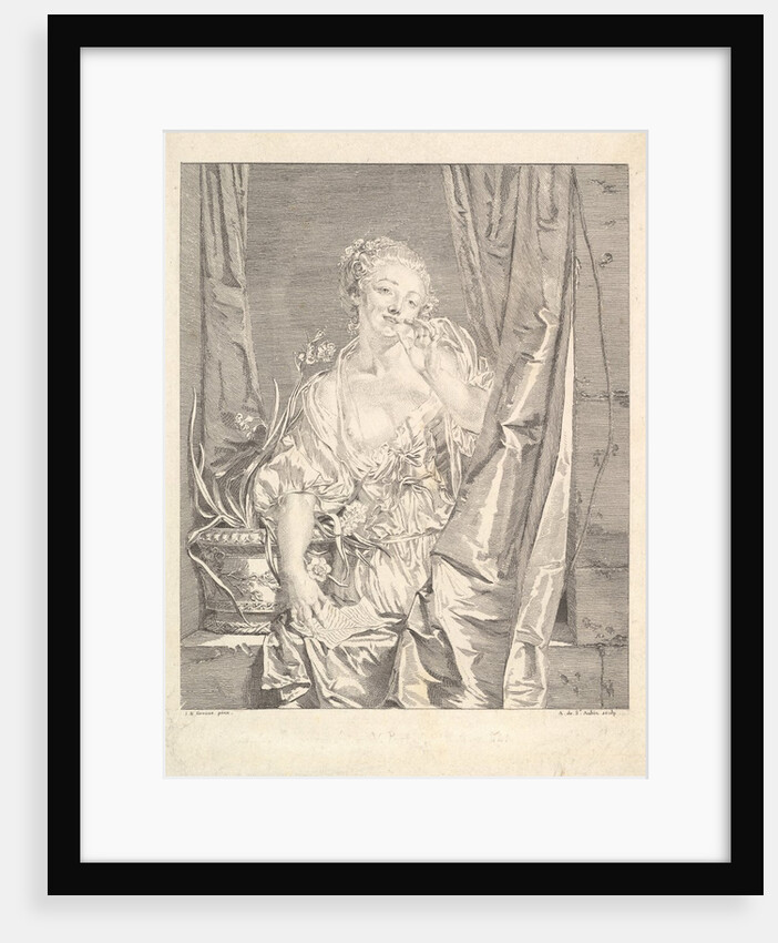 Le Baiser Envoyé by Augustin de Saint-Aubin