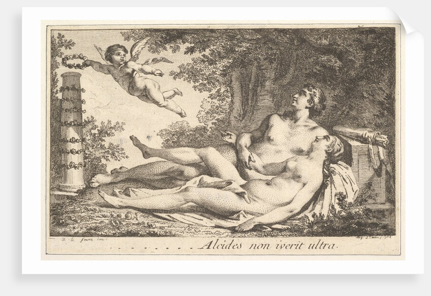 Vignette en regard du nom de Aug. de St. Aubi by Augustin de Saint-Aubin