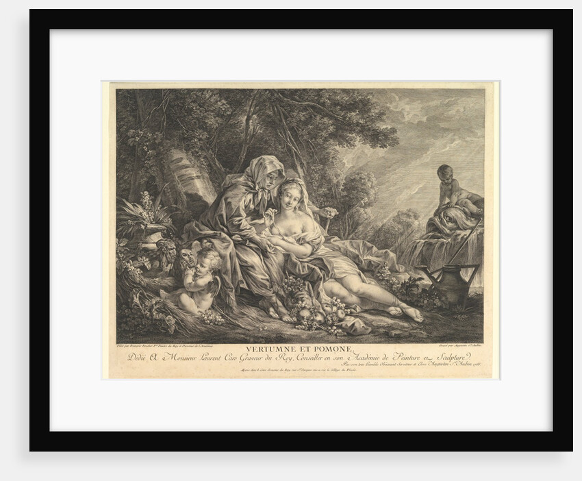 Vertumnus and Pomona, 1765 by Augustin de Saint-Aubin