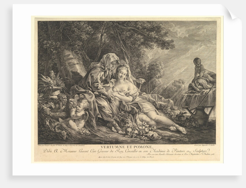 Vertumnus and Pomona, 1765 by Augustin de Saint-Aubin