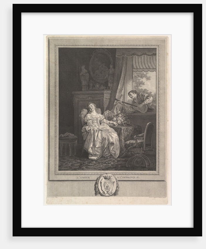 L'Amour a L'Espagnole, ca. 1780 by Augustin de Saint-Aubin/Noel Pruneau