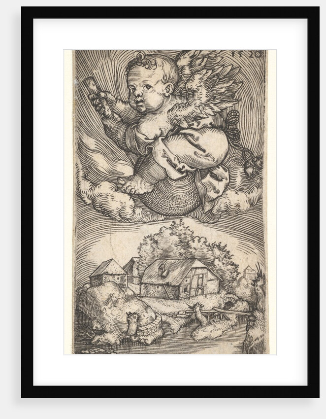 Genius on a Globe Floating in the Air, mid-17th century by Barthel Beham