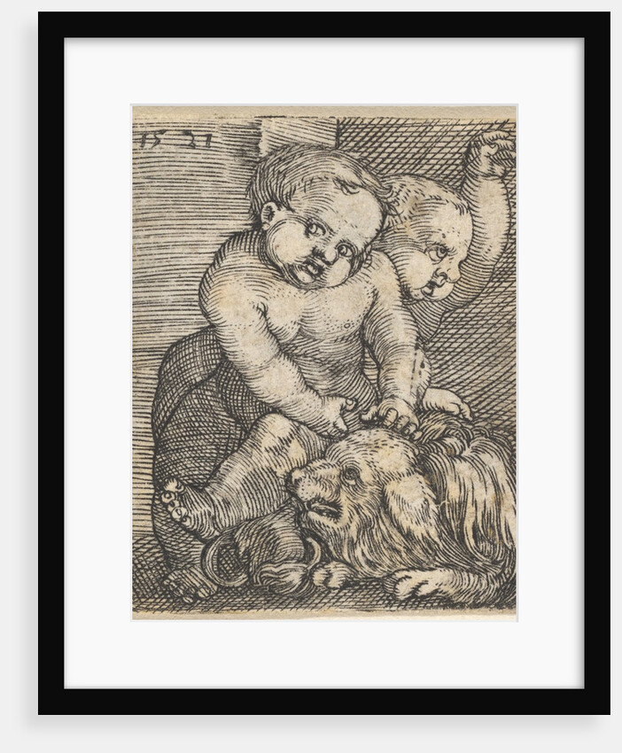 Two Boys Playing with a Dog, mid-16th century by Barthel Beham