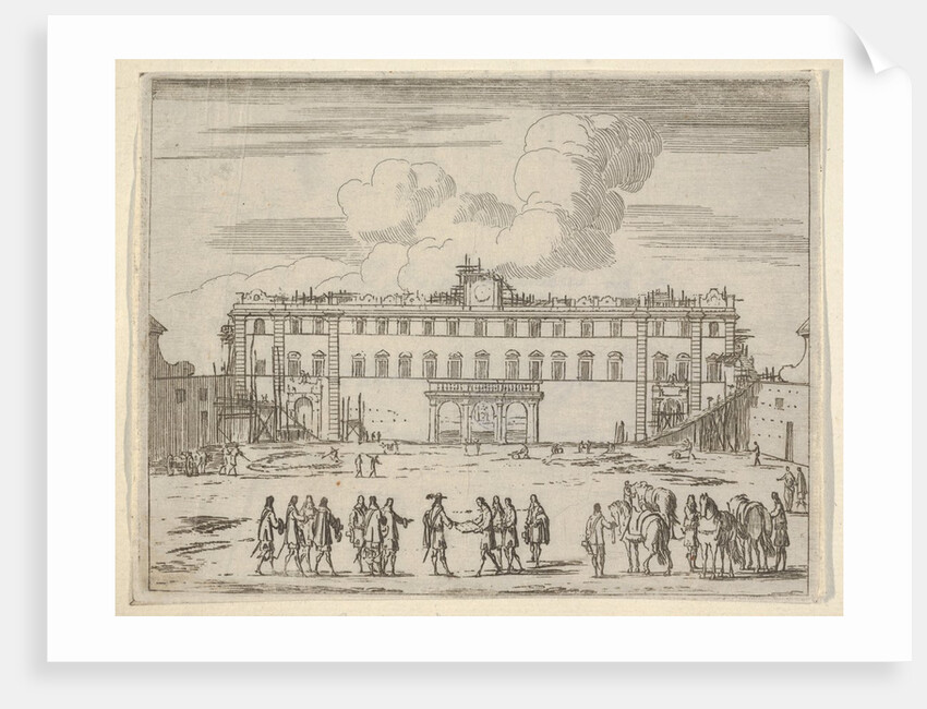 Francesco I d'Este Builds the Palazzo di Sassuolo, from L'Idea di un Principe ed Eroe Cris…, 1659 by Bartolomeo Fenice