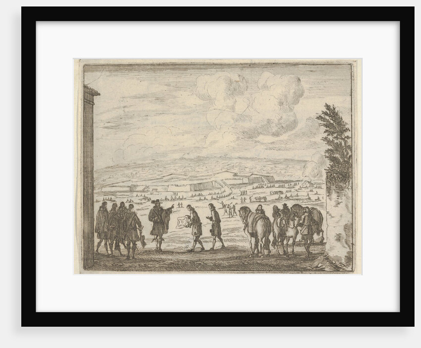 Francesco I d'Este Builds the Fortresses of Modena for the Security of his People, from L'…, 1659 by Bartolomeo Fenice