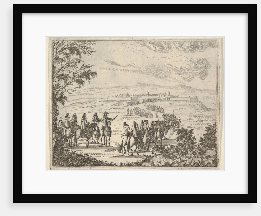 Francesco I d'Este Goes to Pinarola for the Security of his States, from L'Idea di un Prin…, 1659 by Bartolomeo Fenice