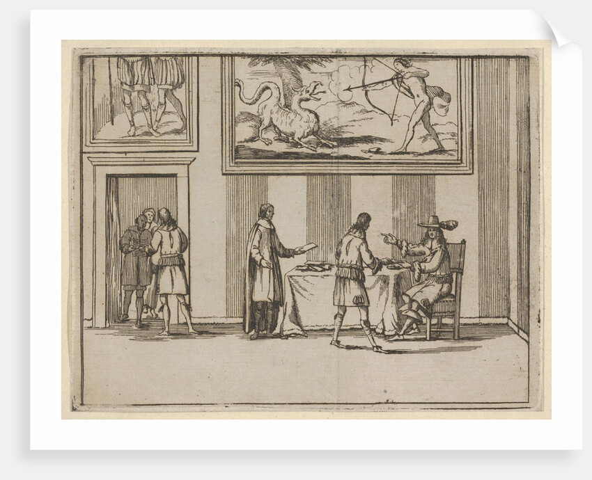 Francesco I d'Este Instructing for Alms to be Given to the Poor, from L'Idea di un Princip…, 1659 by Bartolomeo Fenice