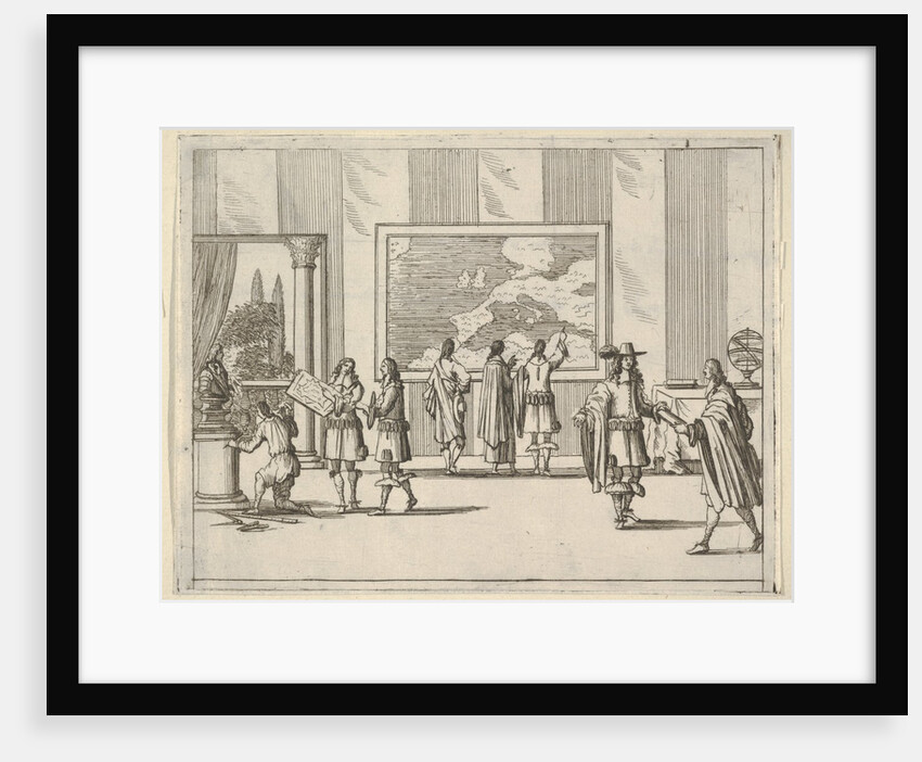 Francesco I d'Este Invites Foreign Scholars to Court, from L'Idea di un Principe ed Eroe C…, 1659 by Bartolomeo Fenice