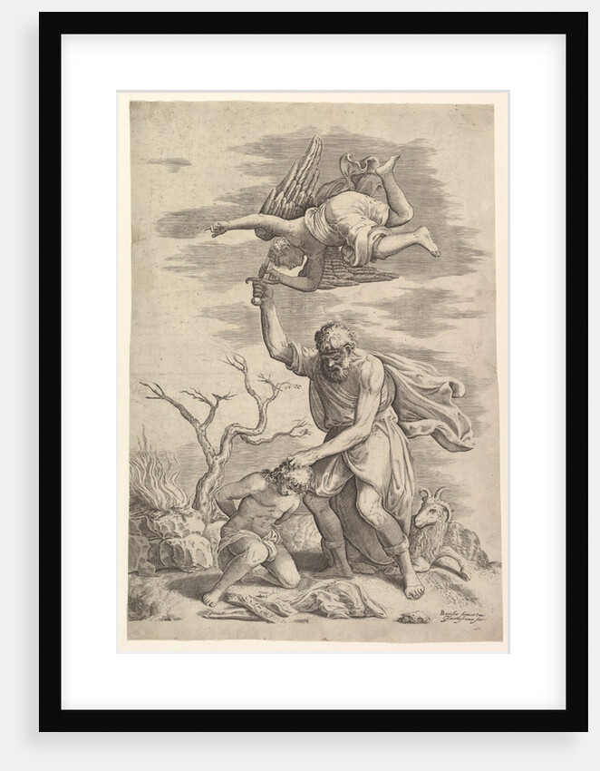 The Angel Staying the Arm of Abraham by Battista Franco Veneziano