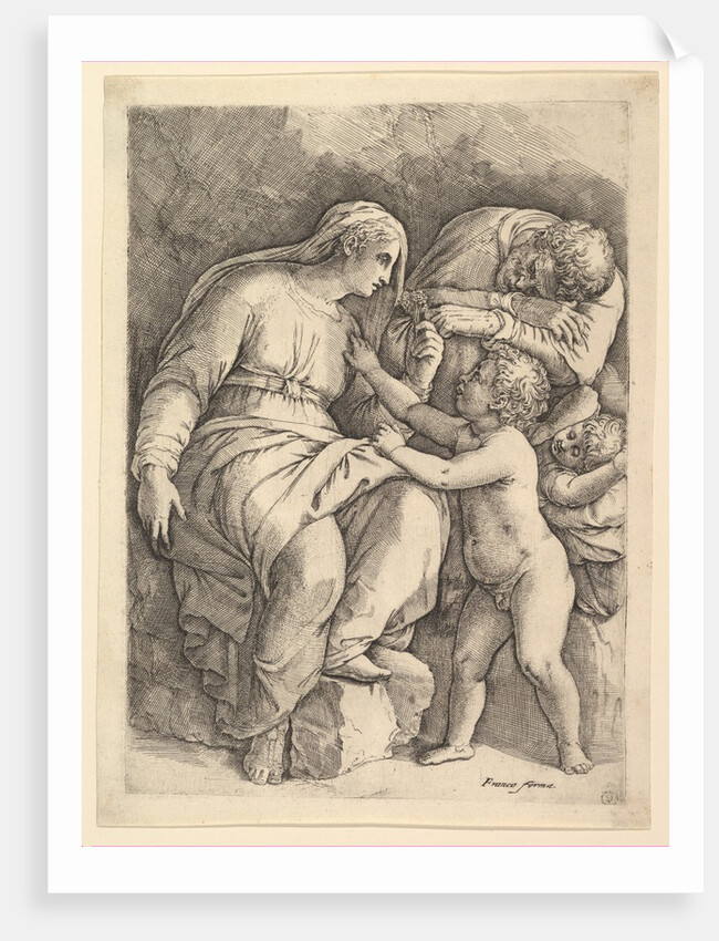The Holy Family by Battista Franco Veneziano