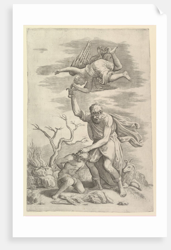 The Angel Staying the Arm of Abraham by Battista Franco Veneziano