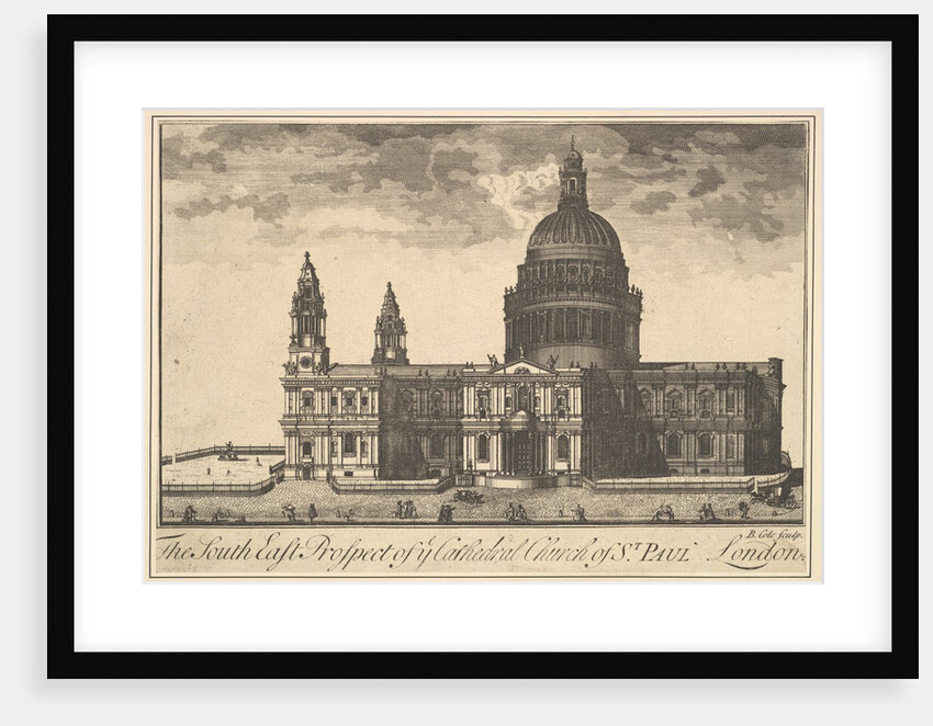 The South East Prospect of the Cathedral Church of St. Paul, London, 1720-30 by Benjamin Cole