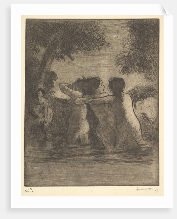 Four Bathers, 1895 by Camille Pissarro