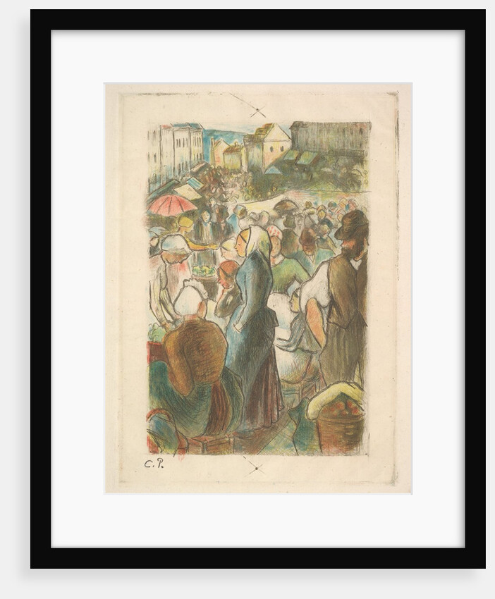 The Market at Gisors: Rue Cappeville, 1894-95 by Camille Pissarro