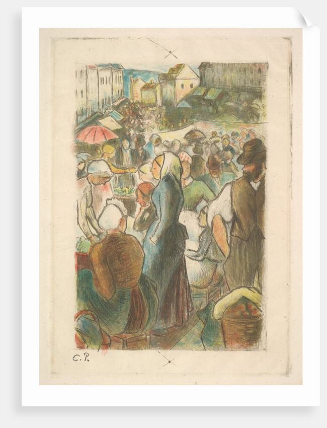 The Market at Gisors: Rue Cappeville, 1894-95 by Camille Pissarro