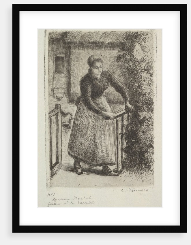 Woman at the Gate, 1889 by Camille Pissarro
