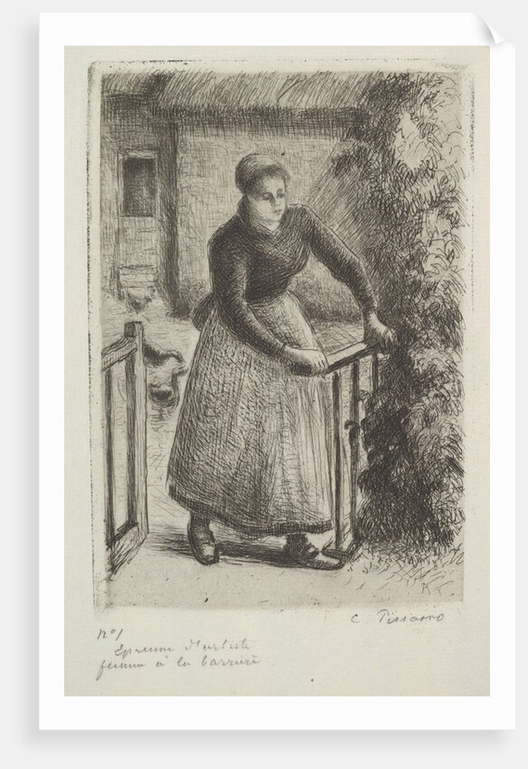 Woman at the Gate, 1889 by Camille Pissarro
