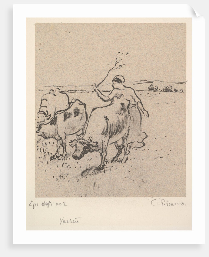 Cowherd, ca. 1899 by Camille Pissarro