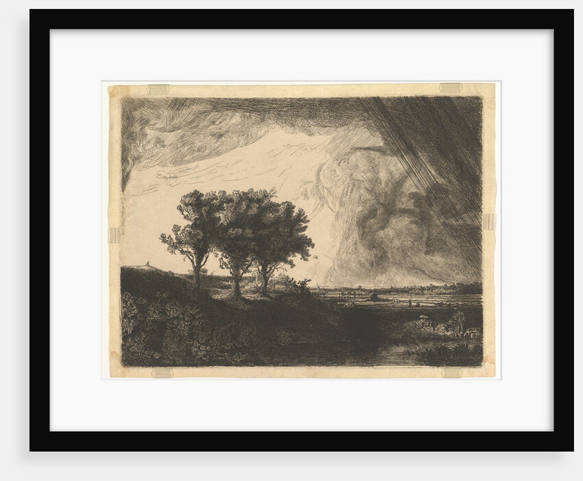 The Three Trees, after Rembrandt, 1758 by William Baillie