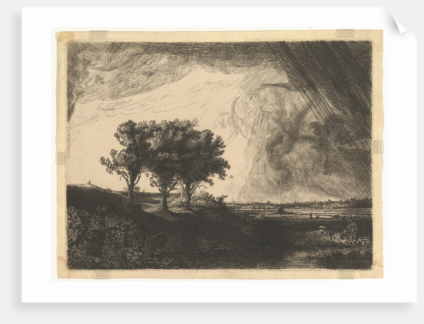 The Three Trees, after Rembrandt, 1758 by William Baillie