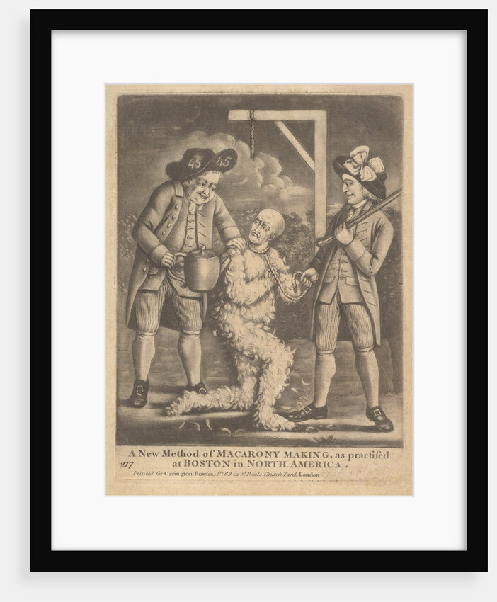 A New Method of Maracrony Making as Practised at Boston in North America, ca. 1774 by Carington Bowles