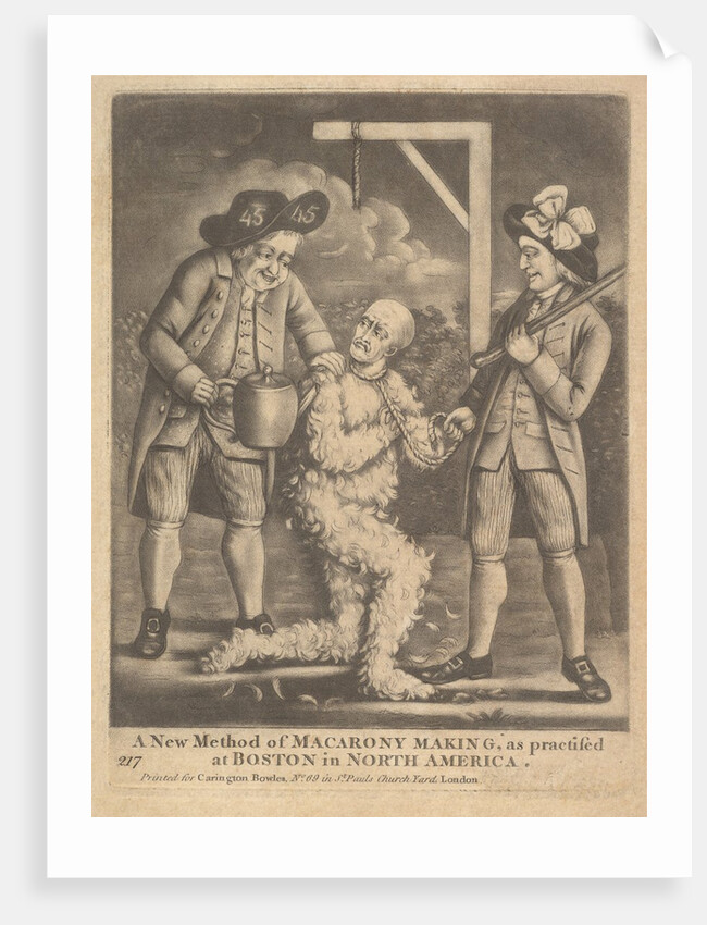 A New Method of Maracrony Making as Practised at Boston in North America, ca. 1774 by Carington Bowles