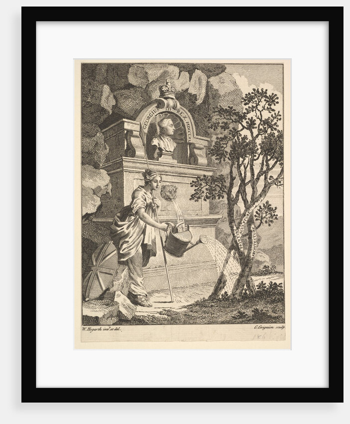 Frontispiece to the Catalogue of Pictures Exhibited in Spring Garden, May 7, 1761 by Charles Grignion
