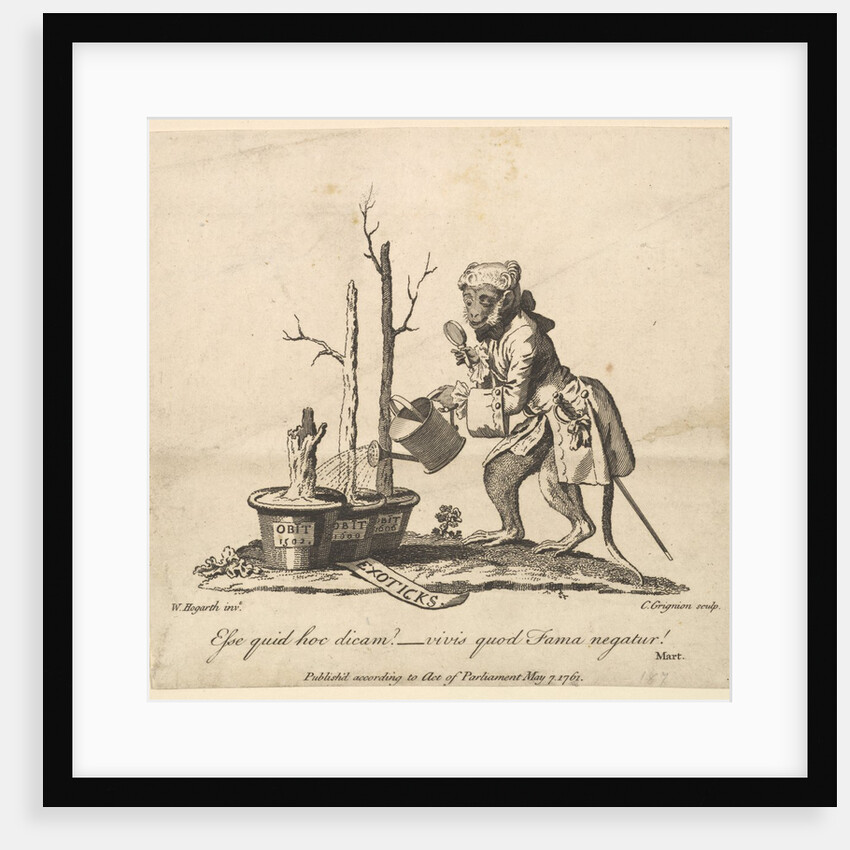 Tailpiece to the Catalogue of Pictures Exhibited in Spring Garden, May 7, 1761 by Charles Grignion