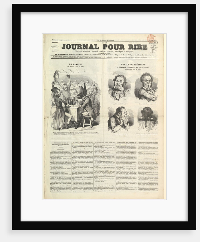 Le Journal Pour Rire, Journal d'Iimages, Journal Comique, Critique, Satirique e…, August 23, 1850 by Unknown