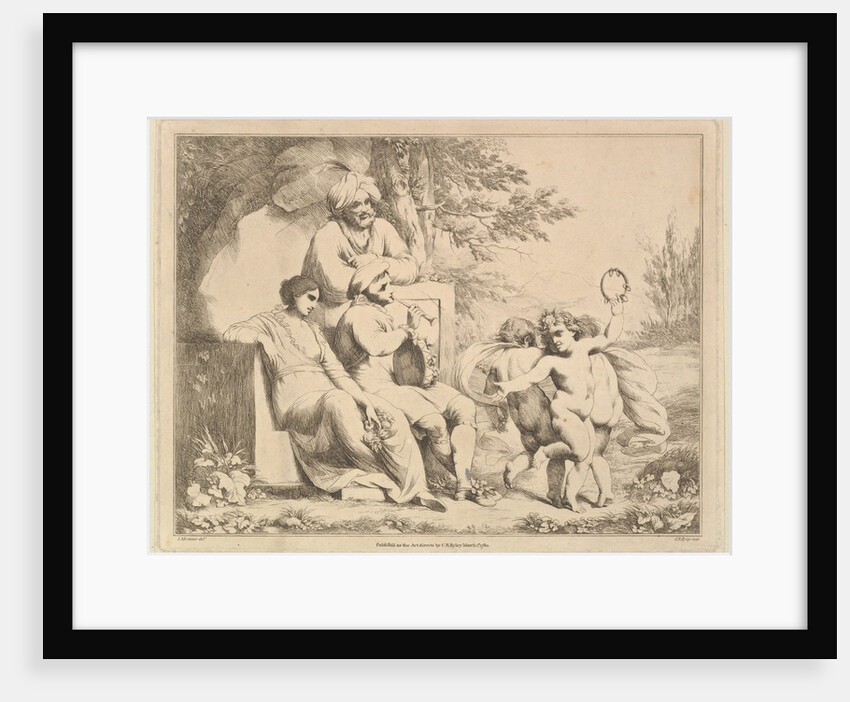 Three Putti Dancing to a Piper, March 1, 1780 by Charles Reuben Ryley