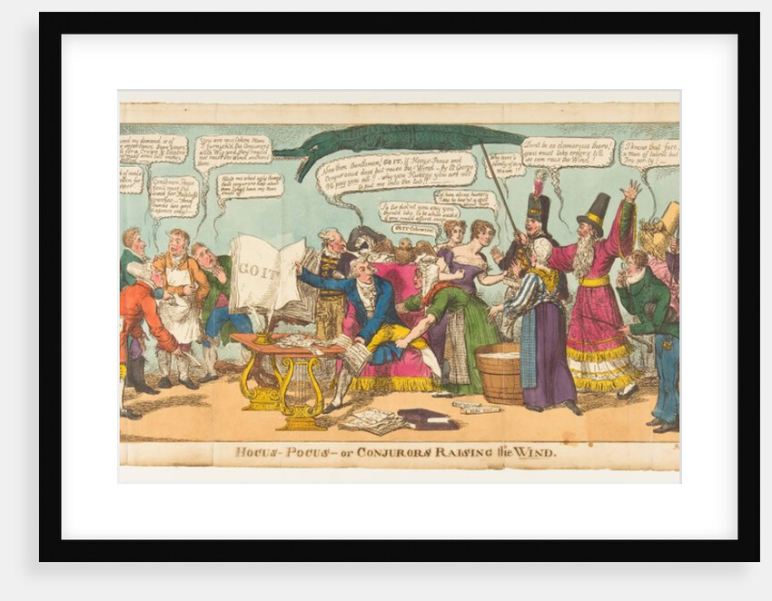 Hocus Pocus-or Conjurors Raising the Wind, October 1, 1814 by Charles Williams
