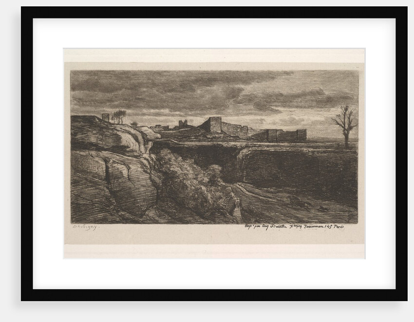 Ruins of the Chateau of Crèmieux, 1850 by Charles Francois Daubigny