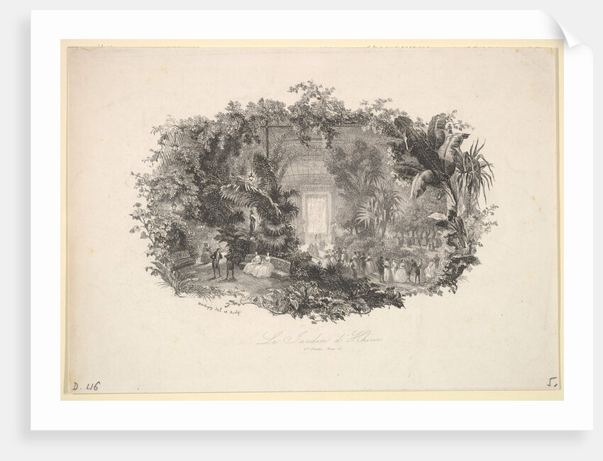 The Winter Garden, 1843 by Charles Francois Daubigny