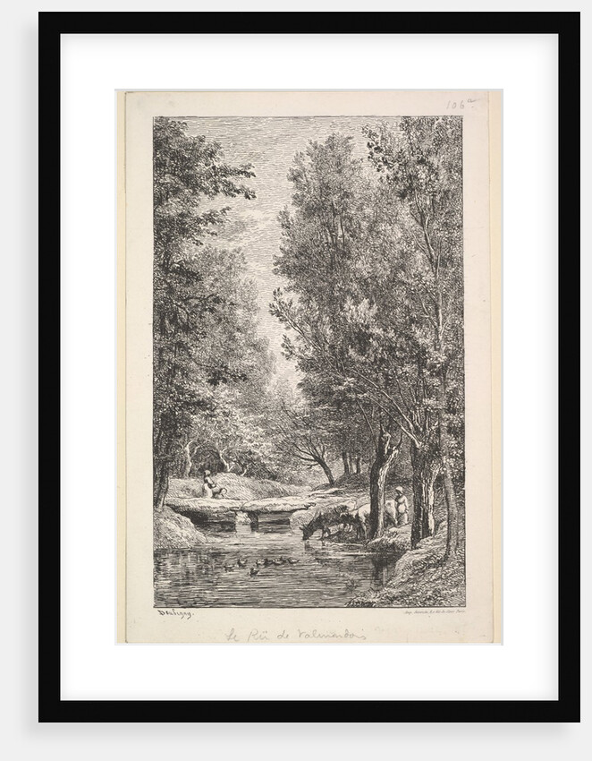 A Stream in the Mondois Valley, 1835-78 by Charles Francois Daubigny