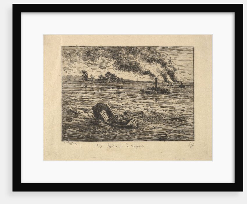 The Steam Boats, 1861 by Charles Francois Daubigny
