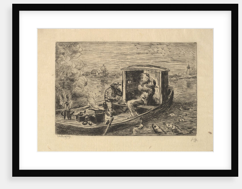 Gobbling a Meal, 1861 by Charles Francois Daubigny