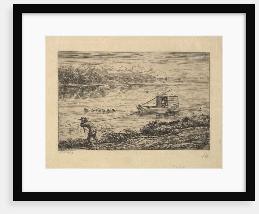 The Cabin Boy Tows the Boat, 1861 by Charles Francois Daubigny