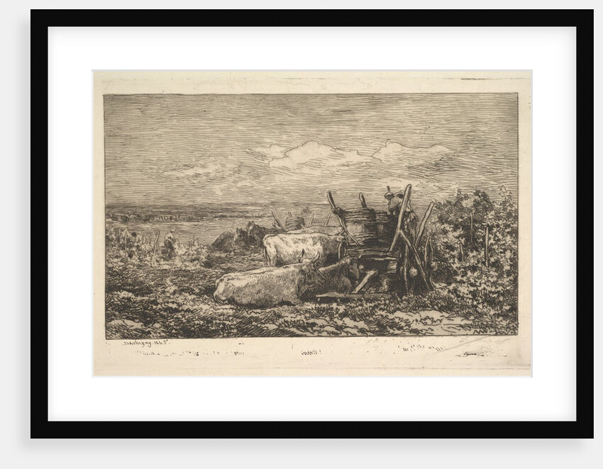 The Harvest, 1865 by Charles Francois Daubigny