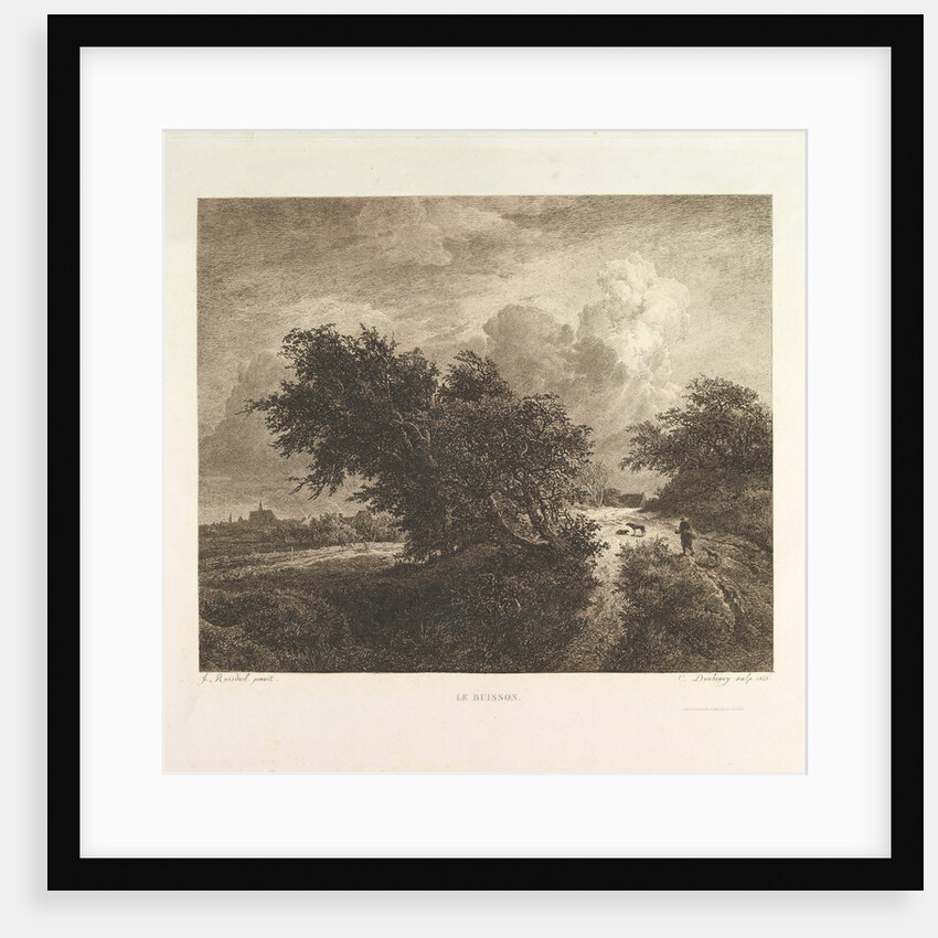Le Buisson, 1855 by Charles Francois Daubigny