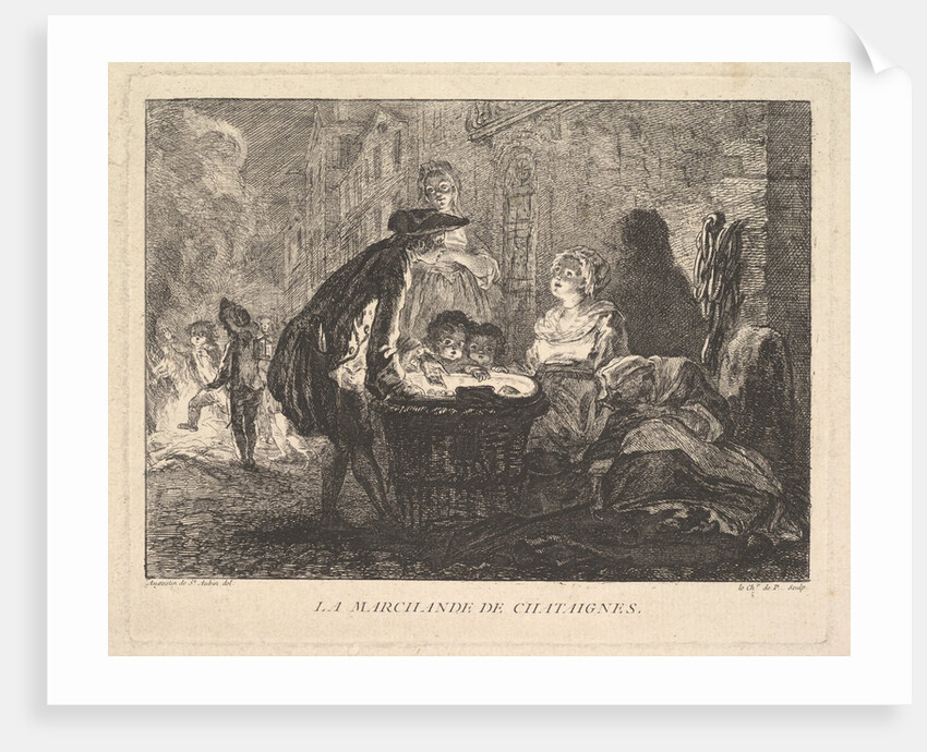 La Marchande de Chataignes, 1762 by Chevalier de Parlington
