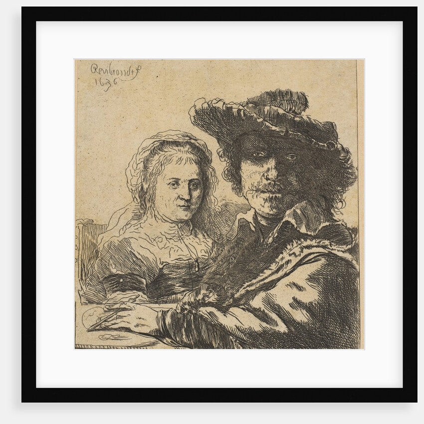 Rembrandt and his Wife, 1786-1844 by Ignace Joseph de Claussin