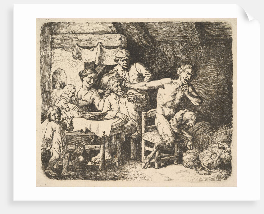 The Satyr and the Peasant, 1764 by Christian Wilhelm Ernst Dietrich